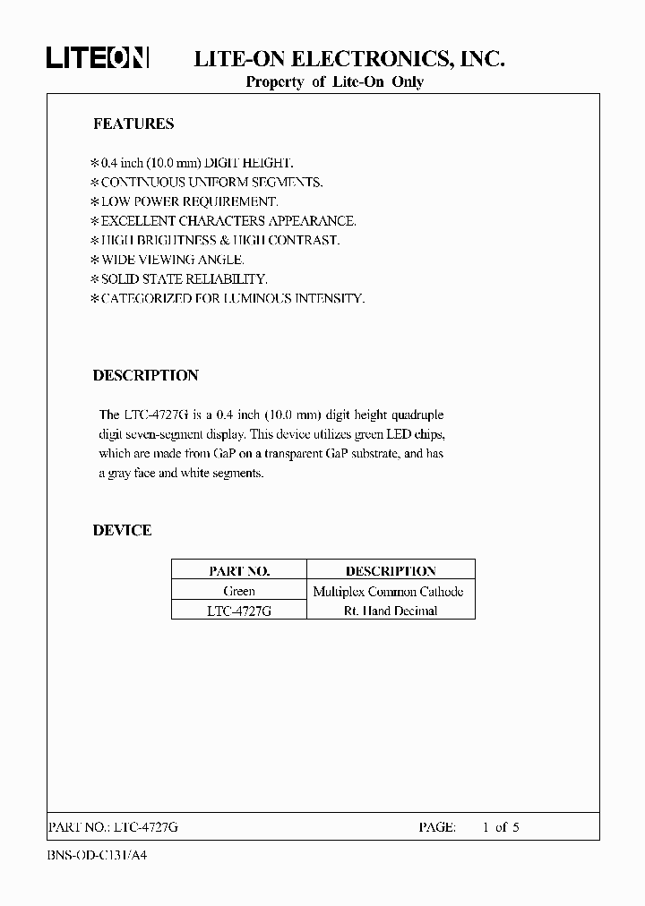 LTC-4727G_6773739.PDF Datasheet