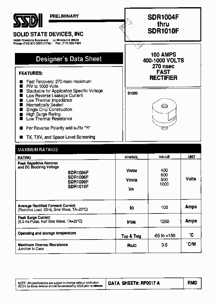 SDR1008F_6942875.PDF Datasheet