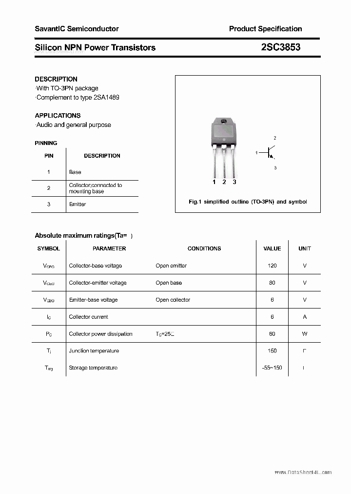 2SC3853_6943119.PDF Datasheet