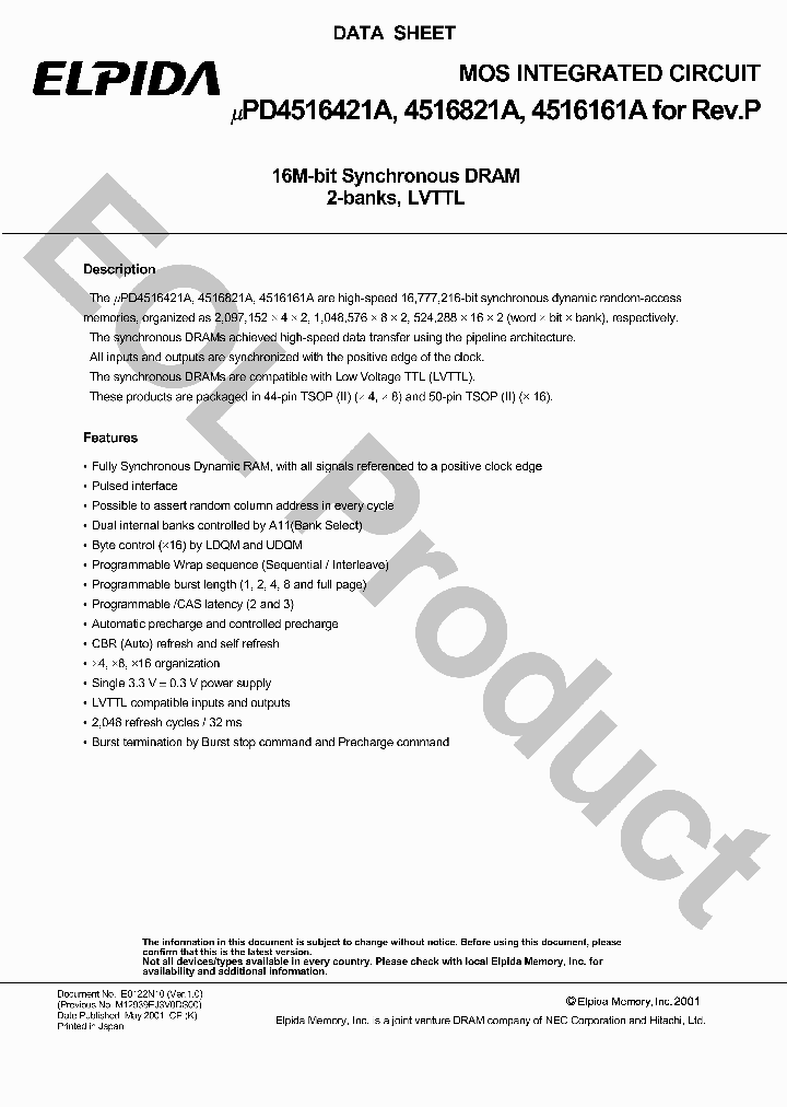 UPD4516421AG5-A10L-9NF_6782809.PDF Datasheet