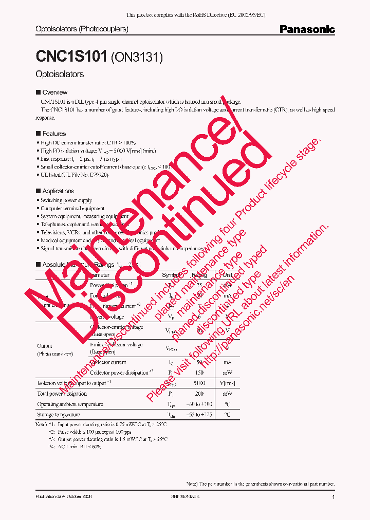 PANASONICCORP-CNC1S101V_6784768.PDF Datasheet