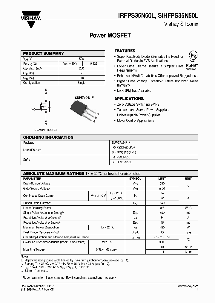 IRFPS35N50LPBF_6810319.PDF Datasheet