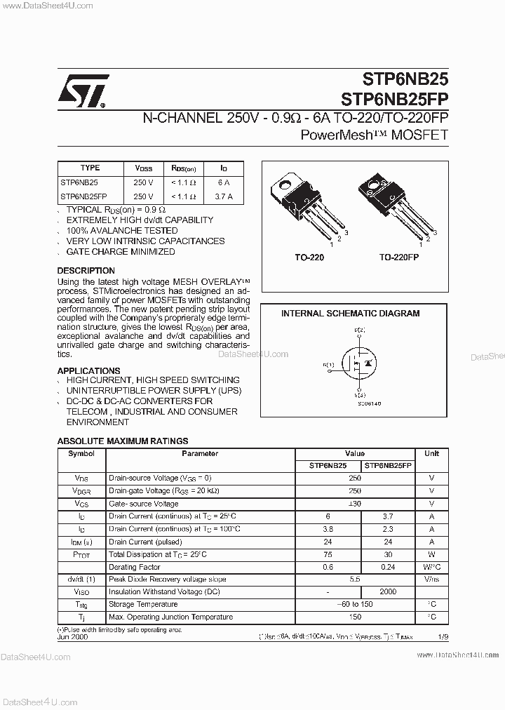 STP6NB25_6948414.PDF Datasheet