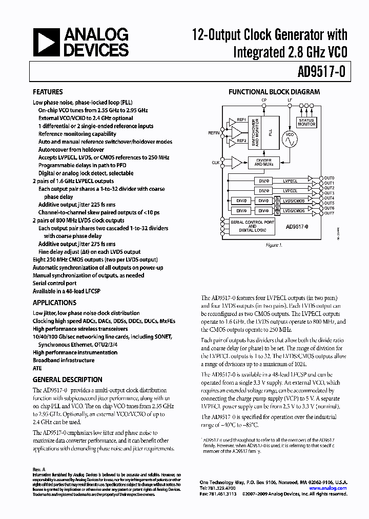 AD9517-0BCPZ_6814768.PDF Datasheet