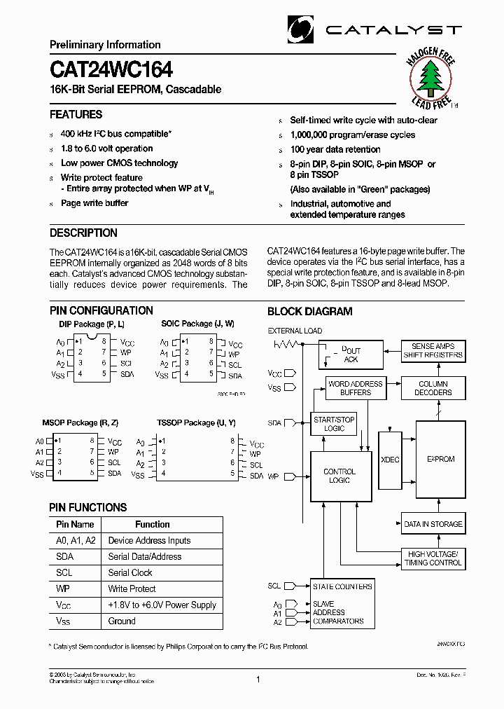CAT24WC164RA_6818532.PDF Datasheet