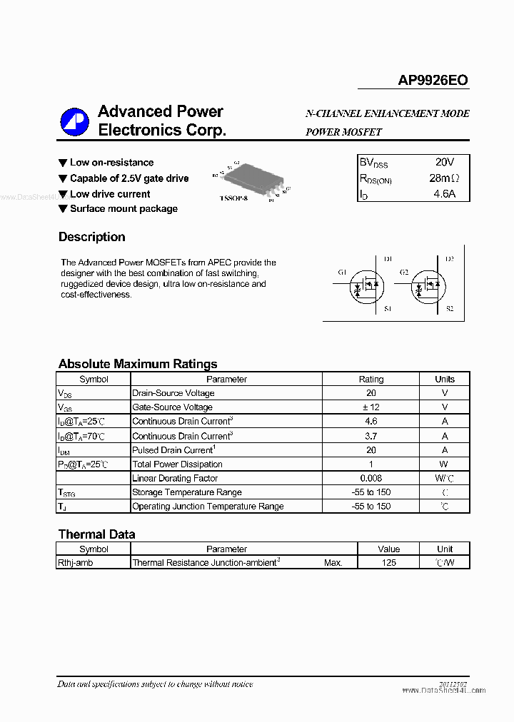 AP9926EO_6949483.PDF Datasheet