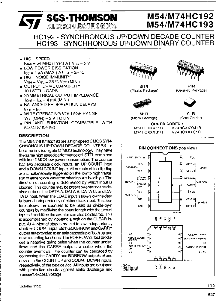 M74HC193C1R_6832533.PDF Datasheet