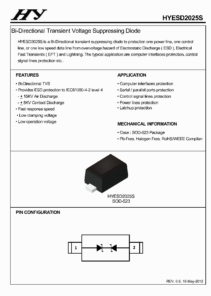 HYESD2025S_6950748.PDF Datasheet