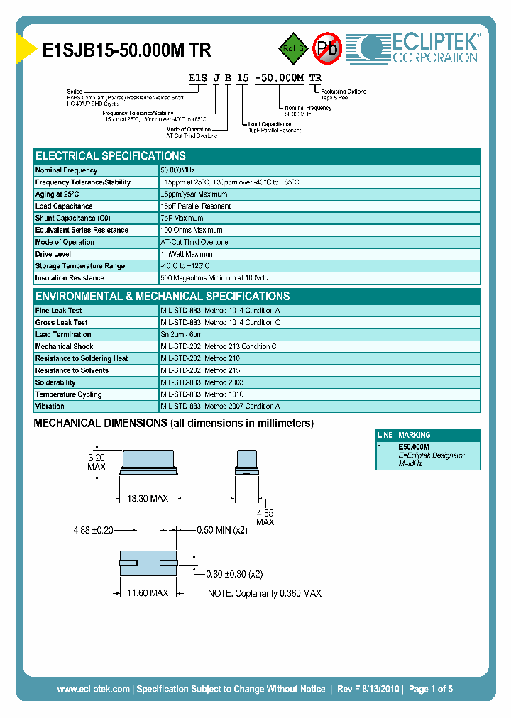 E1SJB15-50000MTR_6855495.PDF Datasheet