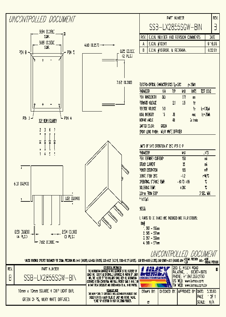 SSB-LX2855SGW-BIN1_6857746.PDF Datasheet