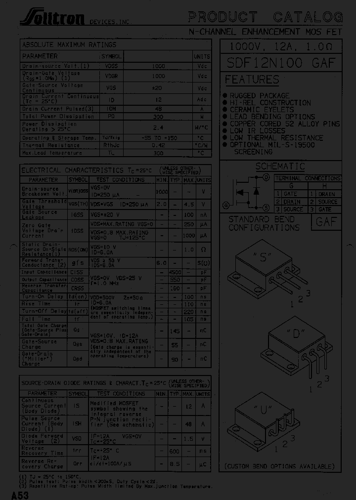 SDF12N100GAFEHSN_6867625.PDF Datasheet