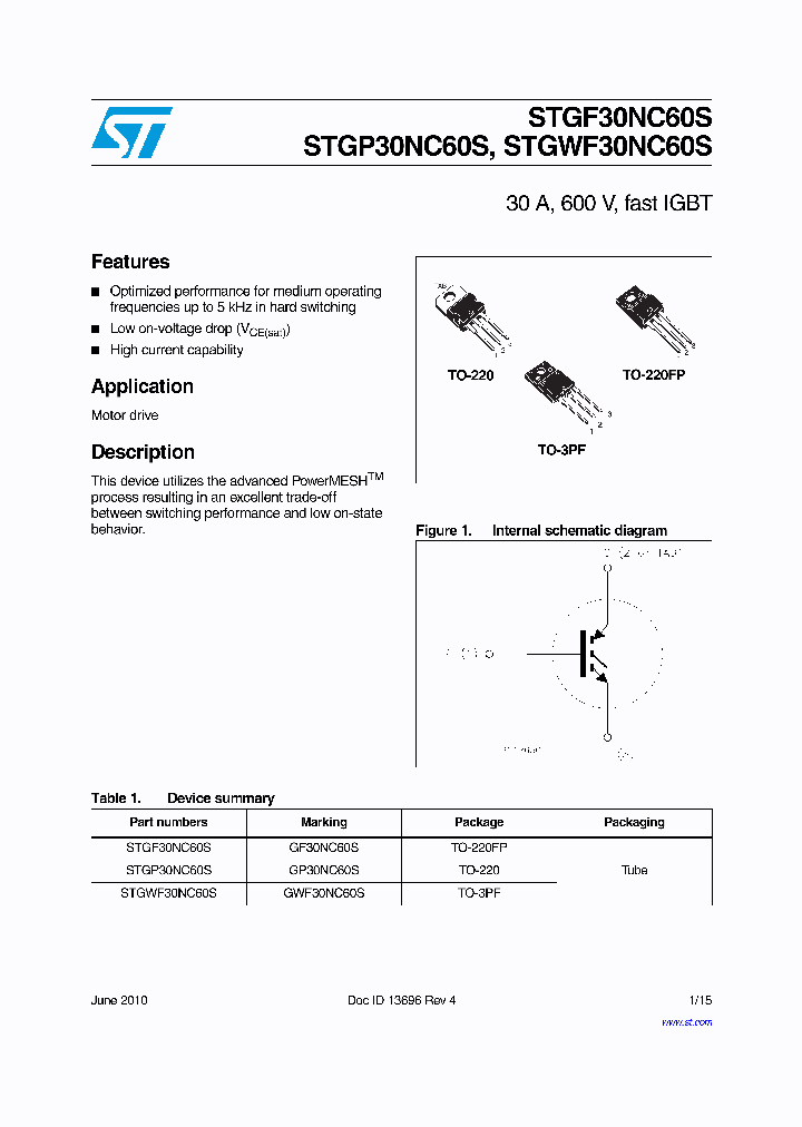 STGP30NC60S_6868809.PDF Datasheet