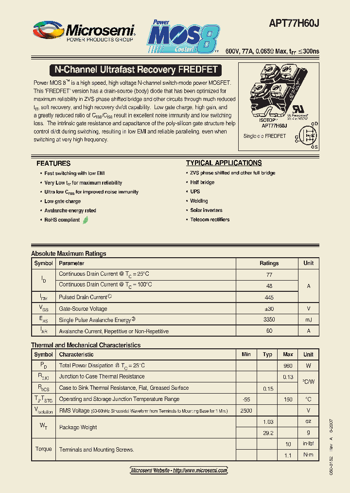 APT77H60J_6954260.PDF Datasheet