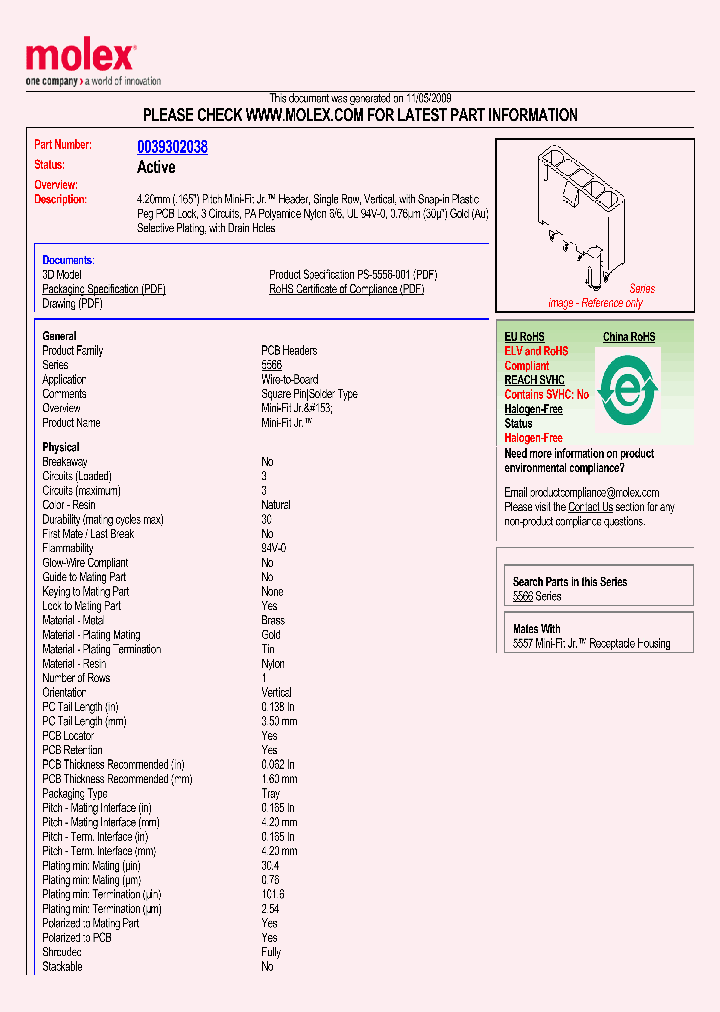 MOLEXINC-0039302038_6883993.PDF Datasheet
