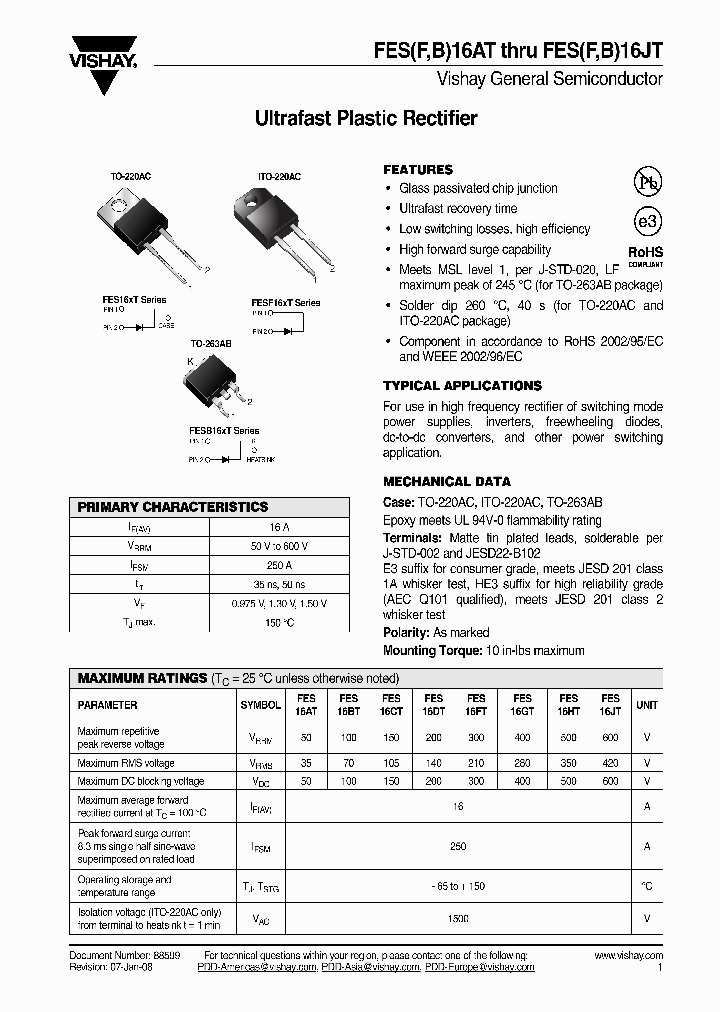 FESF16CT-E345_6908555.PDF Datasheet