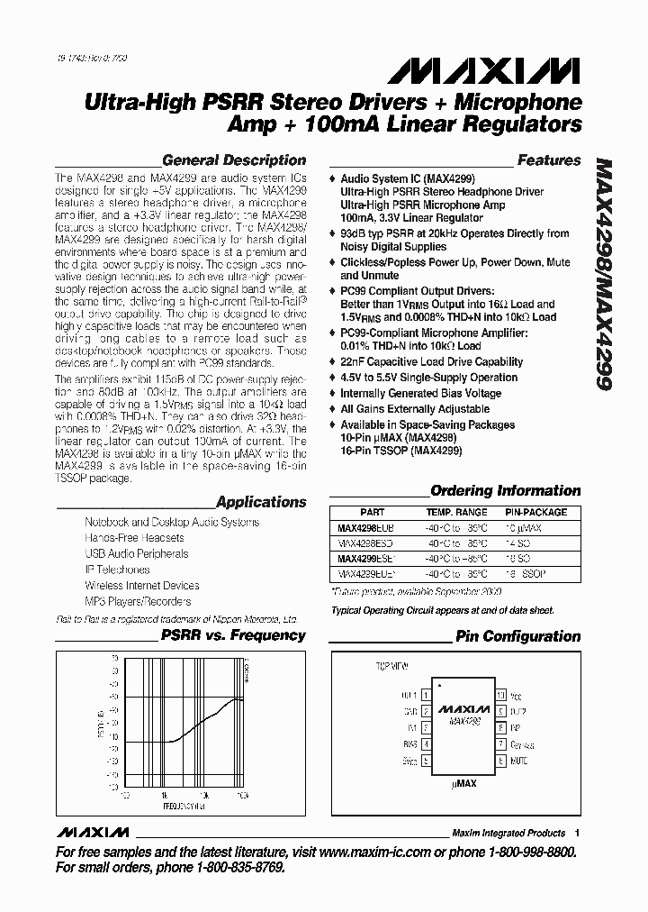 MAX4299ESE_6916316.PDF Datasheet