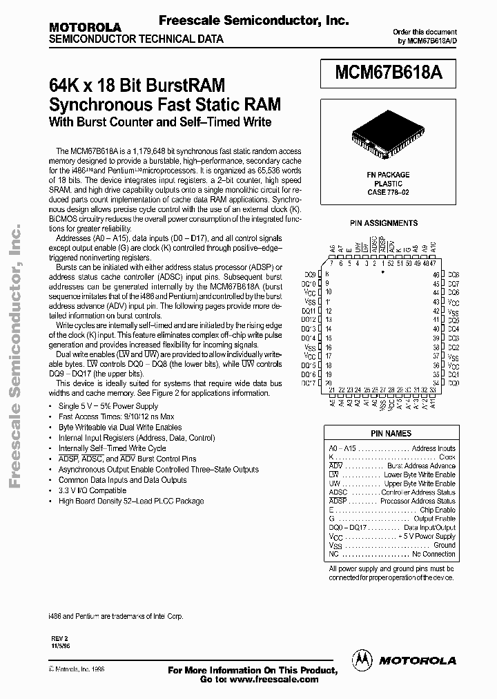 MCM67B618AFN10_6926259.PDF Datasheet