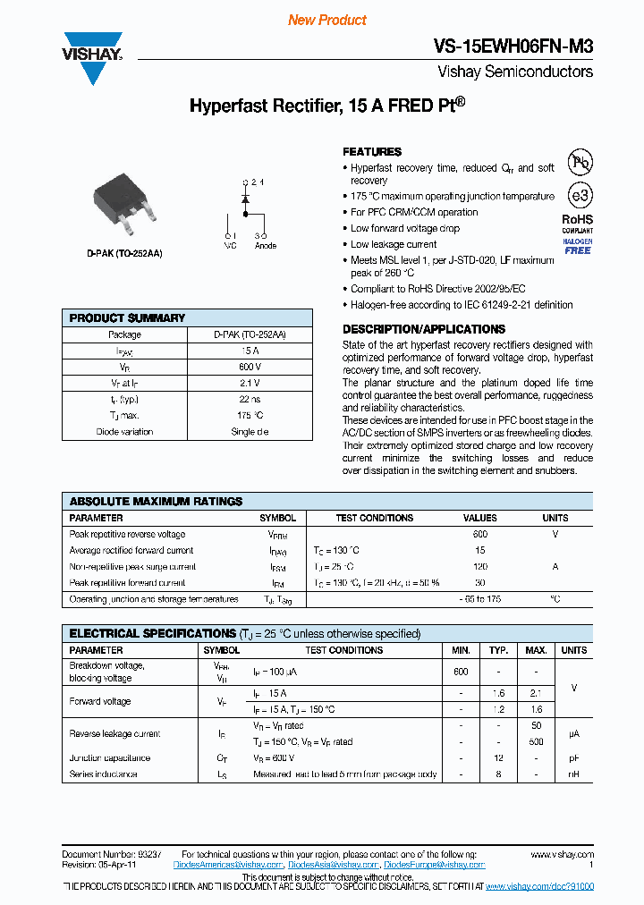 VS-15EWH06FN-M3_6940385.PDF Datasheet