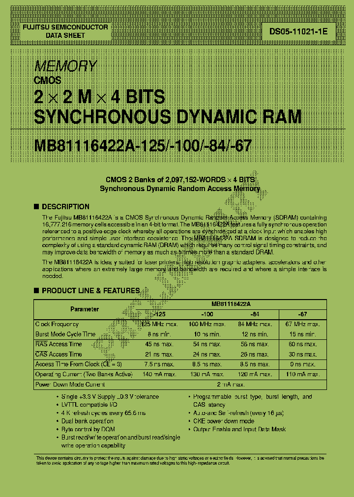 MB81116422A-84FN_6930003.PDF Datasheet