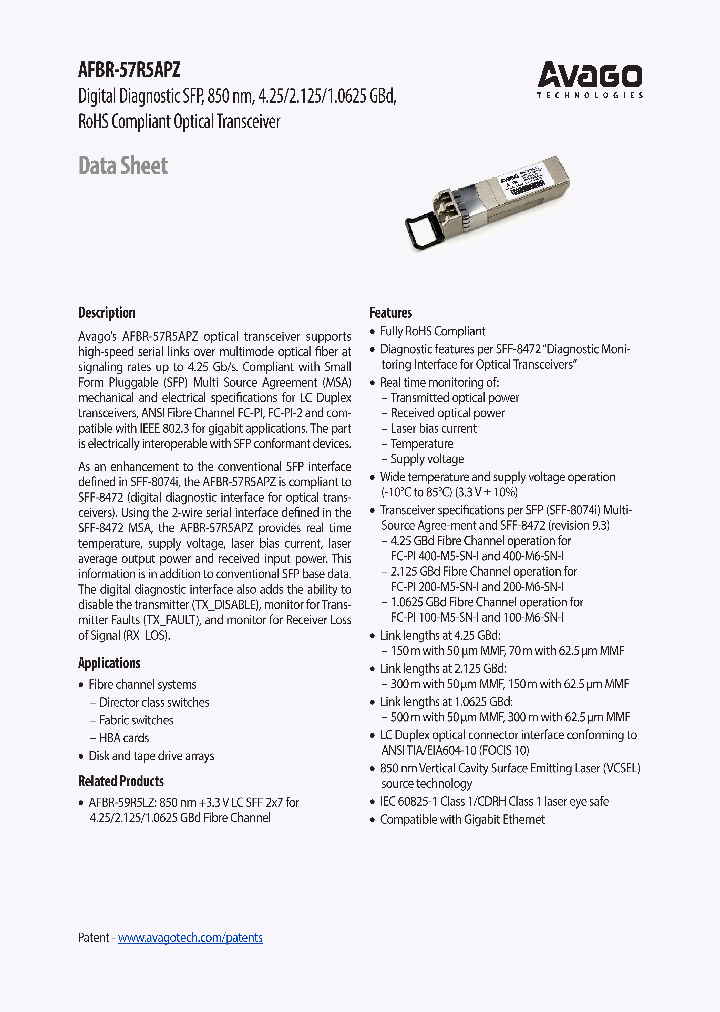 AFBR-57R5APZ_6961763.PDF Datasheet