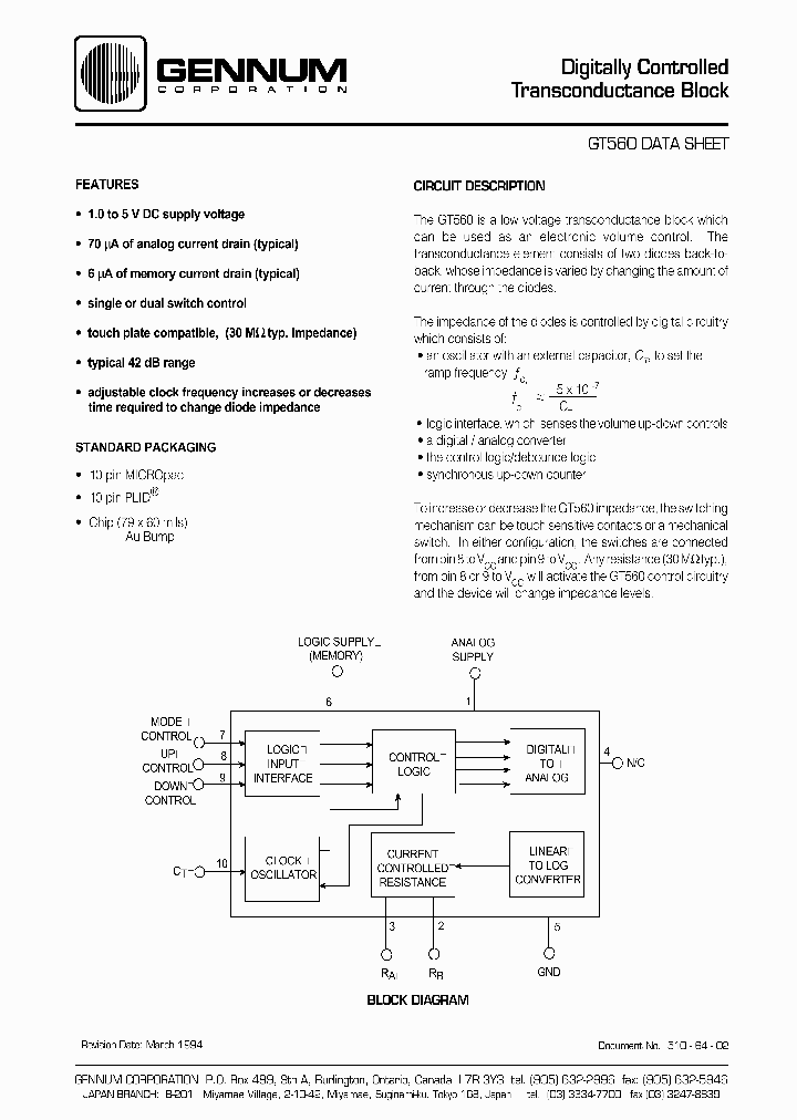 GT560-MICRO_6945201.PDF Datasheet