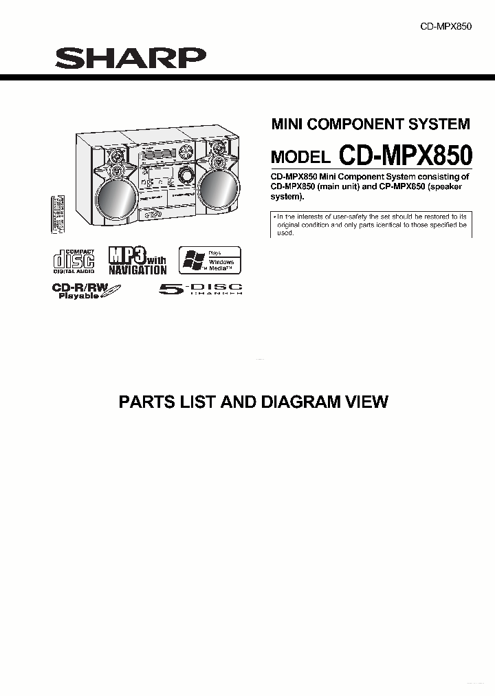 CD-MPX850_6965261.PDF Datasheet