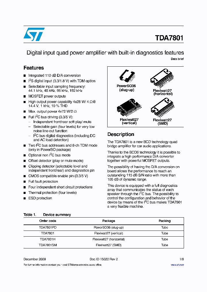 TDA7801PD_6972432.PDF Datasheet