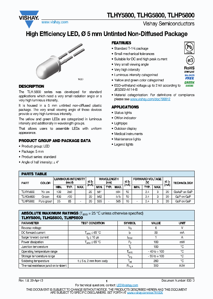 TLHY5800_6973641.PDF Datasheet