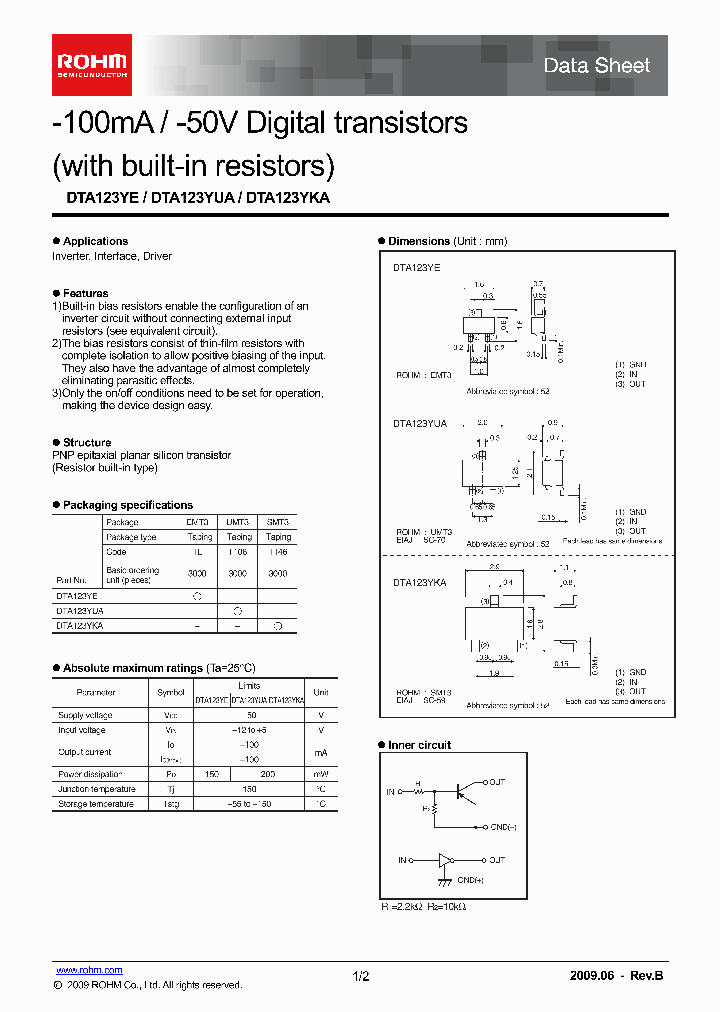 DTA123YE_6976457.PDF Datasheet