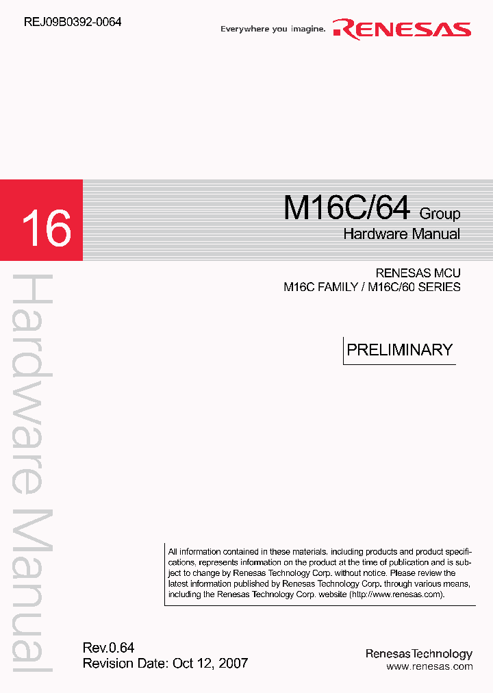 M16C64_6983049.PDF Datasheet