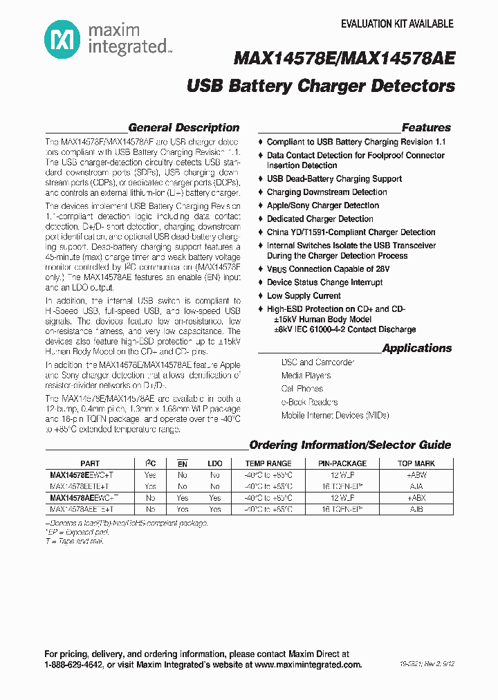 MAX14578AEETET_6983677.PDF Datasheet