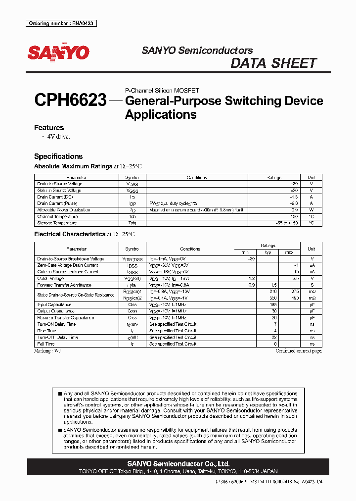 CPH6623_6983799.PDF Datasheet