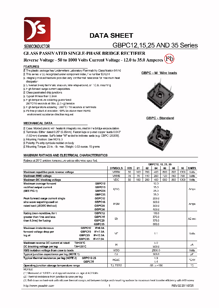 GBP2506_6986777.PDF Datasheet Download --- IC-ON-LINE