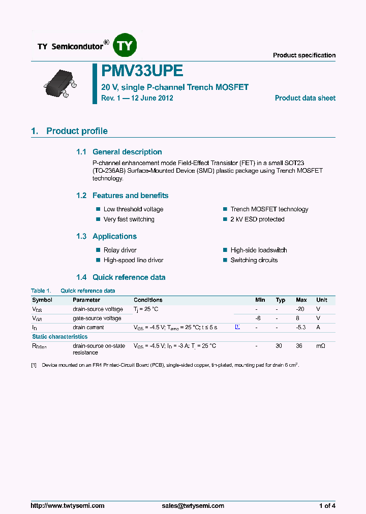 PMV33UPE_6987190.PDF Datasheet