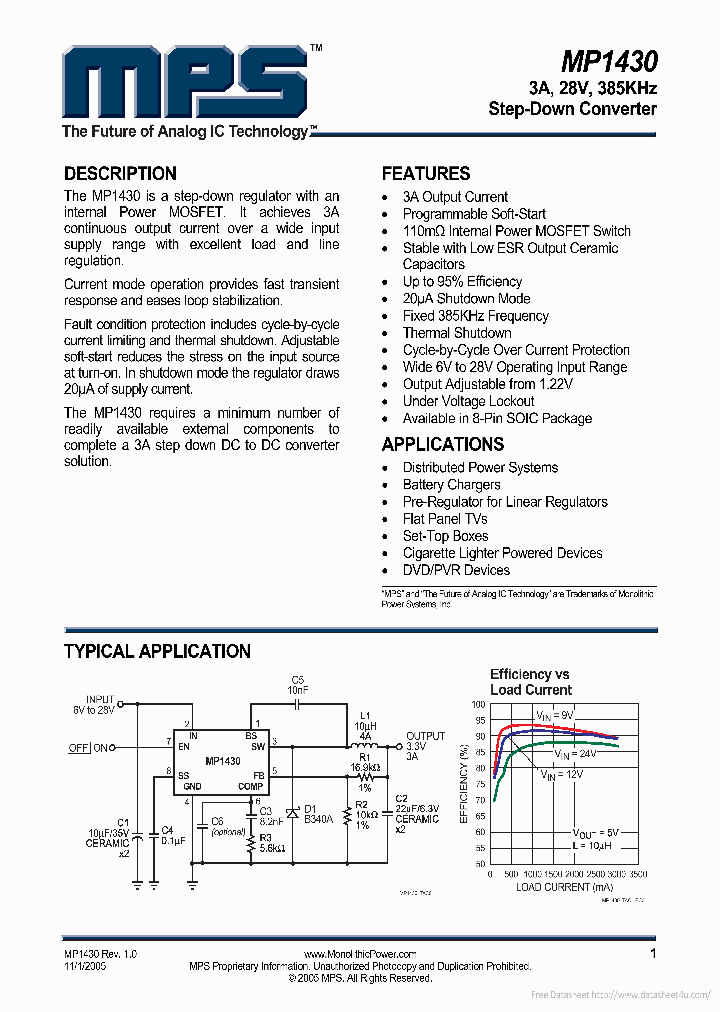 MP1430_6992714.PDF Datasheet Download --- IC-ON-LINE