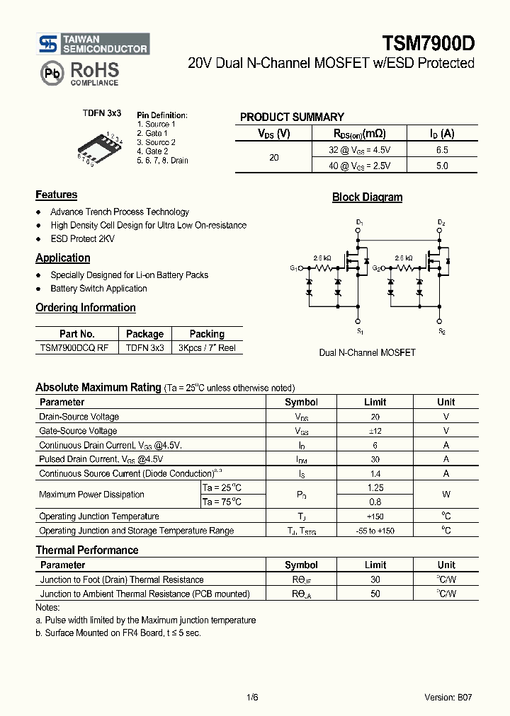 TSM7900DCQRF_6994880.PDF Datasheet