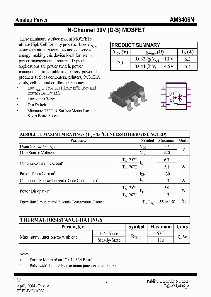 AM3406N_6995971.PDF Datasheet