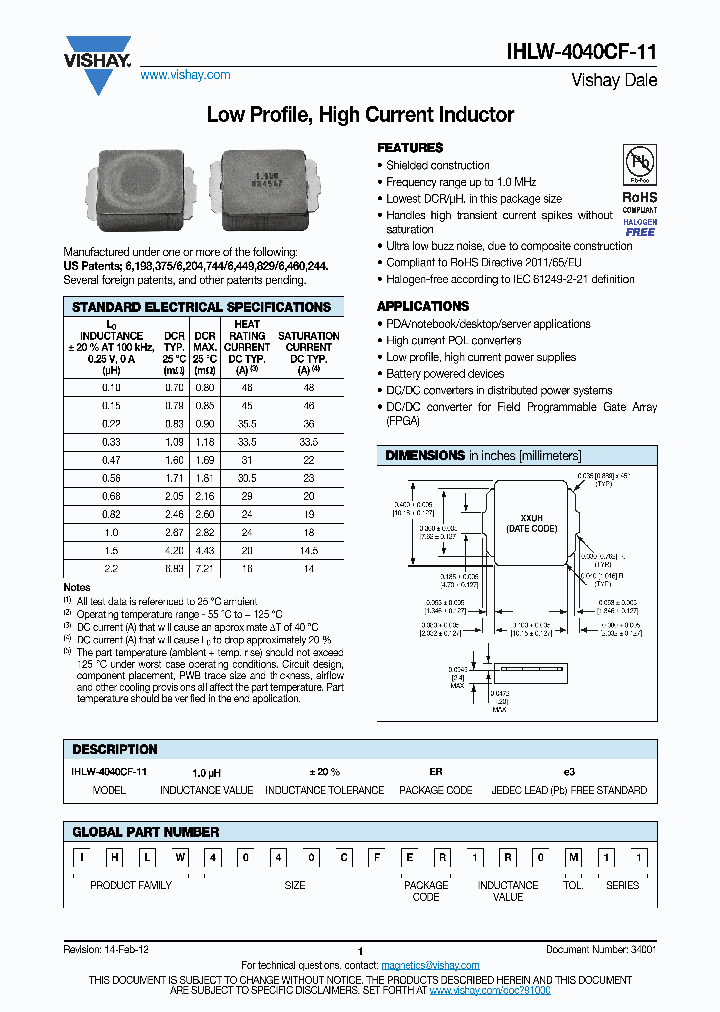 VISHAYDALE-IHLW4040CFERR10M11_7008030.PDF Datasheet