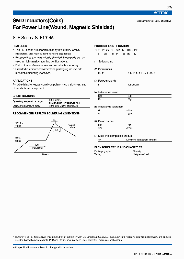 SLF10145T-150M2R2-PF_7008013.PDF Datasheet