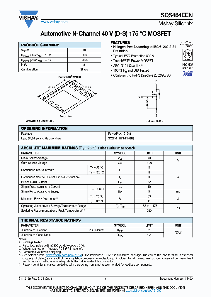 SQS464EEN_7014626.PDF Datasheet