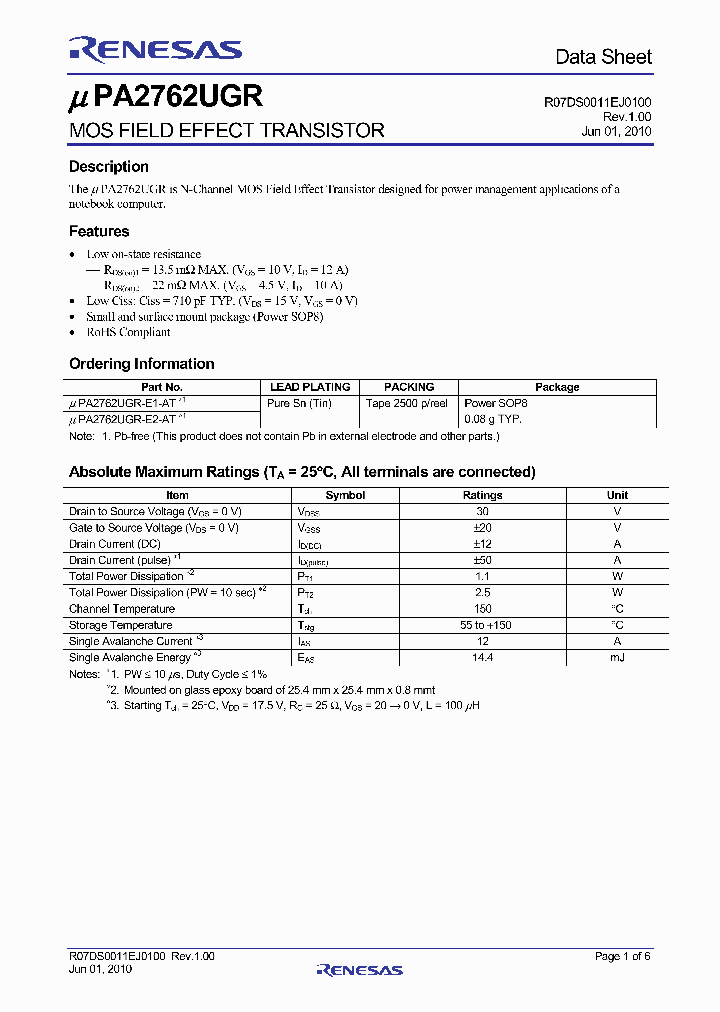 UPA2762UGR_7015549.PDF Datasheet