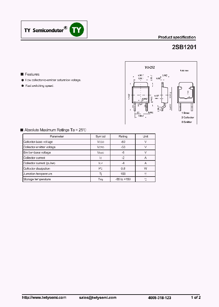 2SB1201_7016365.PDF Datasheet