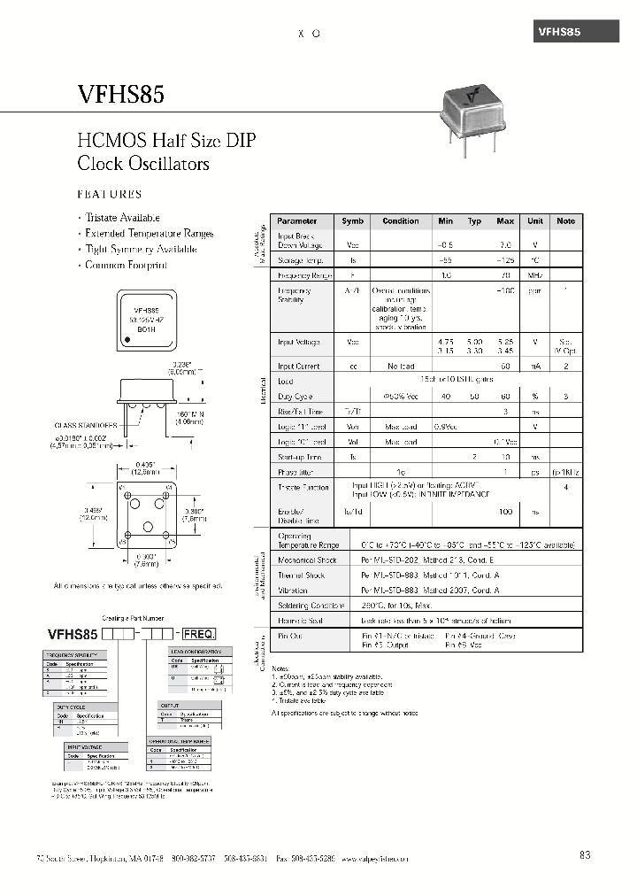 VFHS85A-1TGR-10MHZ_7018729.PDF Datasheet