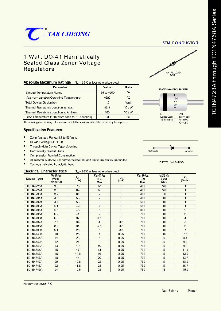 TC1N4734ATR_7032587.PDF Datasheet