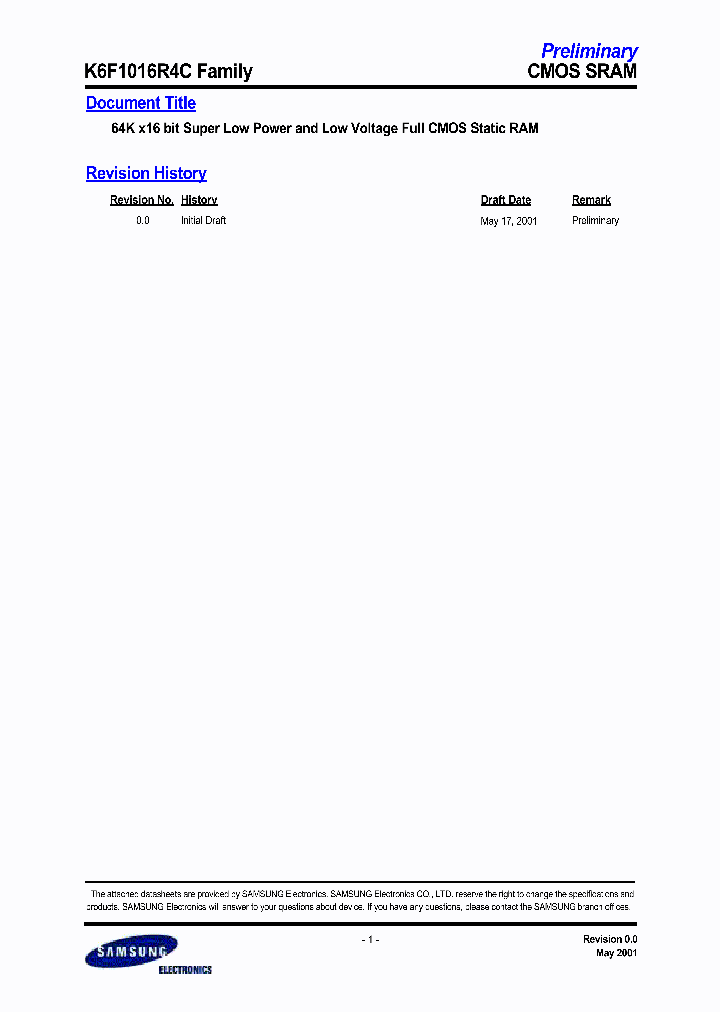 K6F1016R4C-EF850_7031580.PDF Datasheet