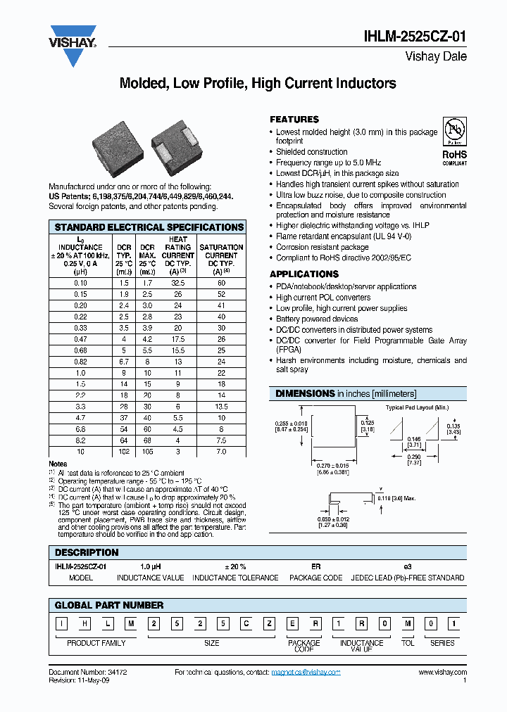 IHLM2525CZER1R0M01_7033830.PDF Datasheet