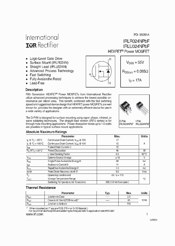 IRLR024NTRPBF_7058733.PDF Datasheet