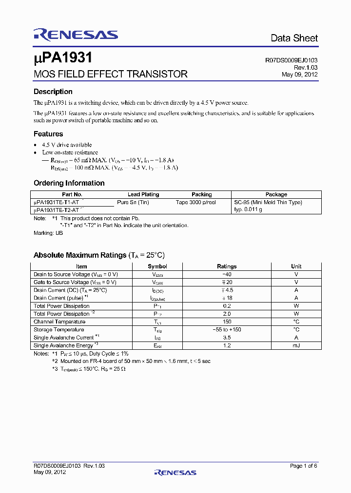 UPA1931TE-T2-AT_7065031.PDF Datasheet