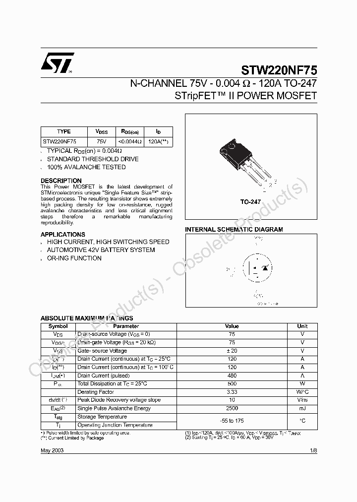 STW220NF75_7052435.PDF Datasheet