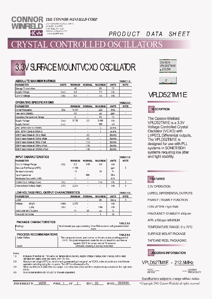 VPLD52TM1E-2125MHZ_7064823.PDF Datasheet